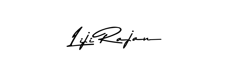 Make a beautiful signature design for name Liji Rajan. With this signature (Asem Kandis PERSONAL USE) style, you can create a handwritten signature for free. Liji Rajan signature style 9 images and pictures png