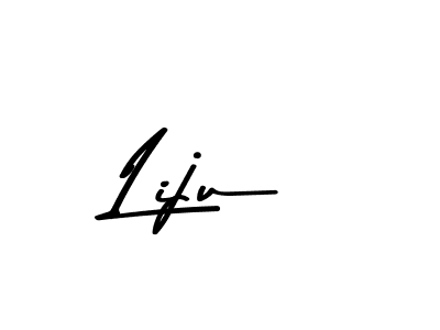 Use a signature maker to create a handwritten signature online. With this signature software, you can design (Asem Kandis PERSONAL USE) your own signature for name Liju. Liju signature style 9 images and pictures png