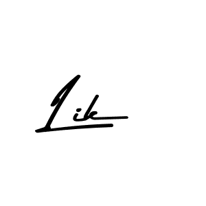 How to make Lik name signature. Use Asem Kandis PERSONAL USE style for creating short signs online. This is the latest handwritten sign. Lik signature style 9 images and pictures png