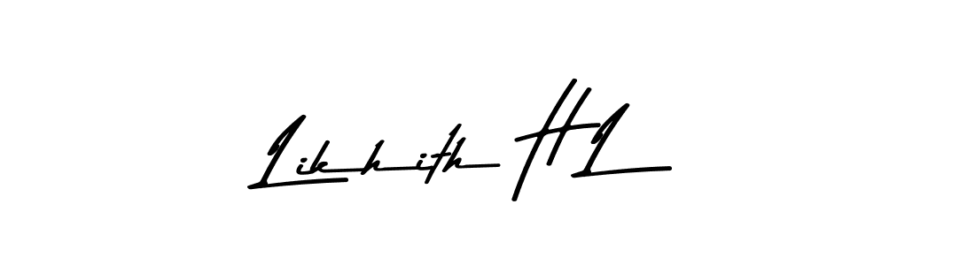 It looks lik you need a new signature style for name Likhith H L. Design unique handwritten (Asem Kandis PERSONAL USE) signature with our free signature maker in just a few clicks. Likhith H L signature style 9 images and pictures png