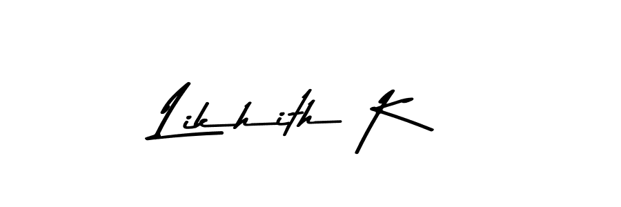 Once you've used our free online signature maker to create your best signature Asem Kandis PERSONAL USE style, it's time to enjoy all of the benefits that Likhith K name signing documents. Likhith K signature style 9 images and pictures png