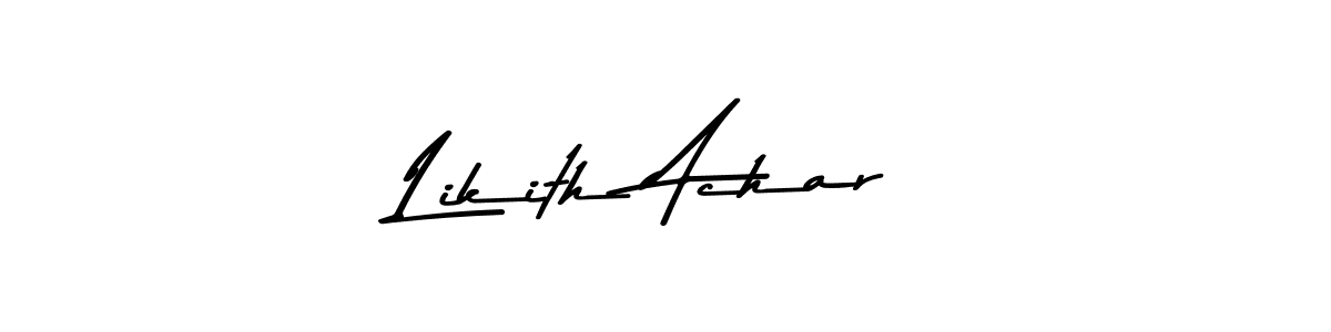 Also we have Likith Achar name is the best signature style. Create professional handwritten signature collection using Asem Kandis PERSONAL USE autograph style. Likith Achar signature style 9 images and pictures png