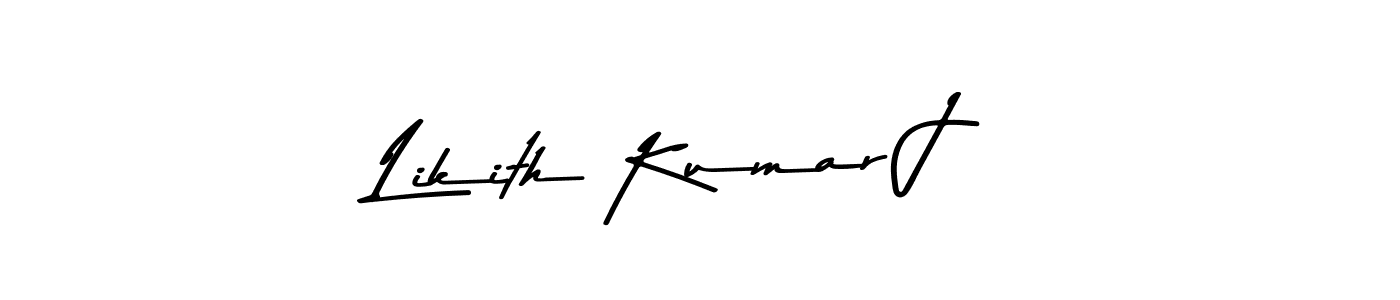 The best way (Asem Kandis PERSONAL USE) to make a short signature is to pick only two or three words in your name. The name Likith Kumar J include a total of six letters. For converting this name. Likith Kumar J signature style 9 images and pictures png