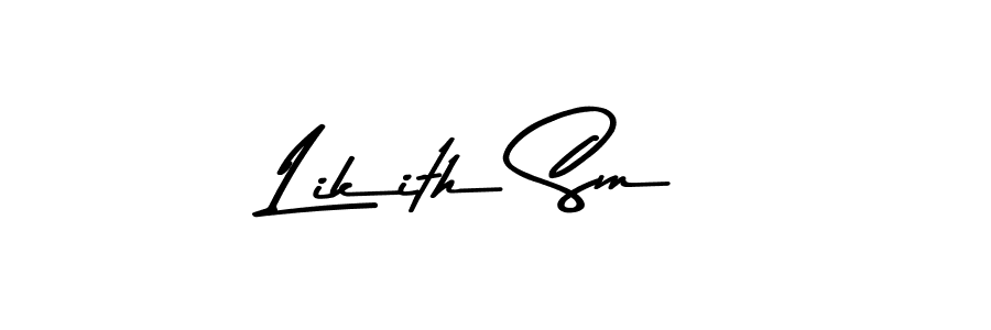 The best way (Asem Kandis PERSONAL USE) to make a short signature is to pick only two or three words in your name. The name Likith Sm include a total of six letters. For converting this name. Likith Sm signature style 9 images and pictures png