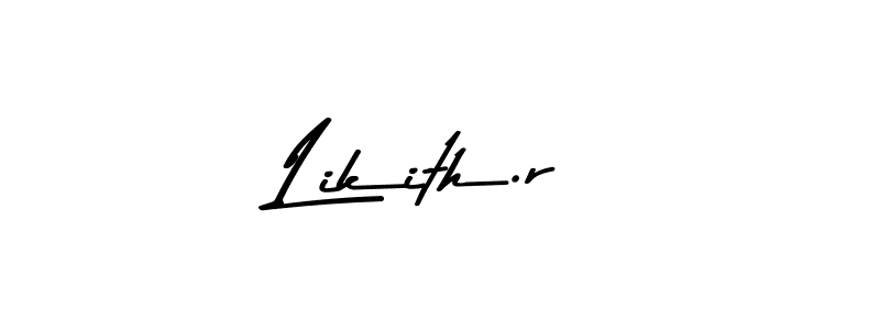 Here are the top 10 professional signature styles for the name Likith.r. These are the best autograph styles you can use for your name. Likith.r signature style 9 images and pictures png