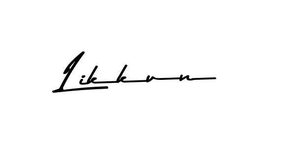 Likkun stylish signature style. Best Handwritten Sign (Asem Kandis PERSONAL USE) for my name. Handwritten Signature Collection Ideas for my name Likkun. Likkun signature style 9 images and pictures png