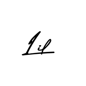 if you are searching for the best signature style for your name Lil. so please give up your signature search. here we have designed multiple signature styles  using Asem Kandis PERSONAL USE. Lil signature style 9 images and pictures png