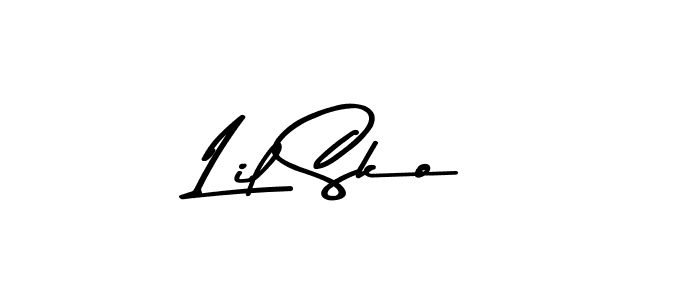 Design your own signature with our free online signature maker. With this signature software, you can create a handwritten (Asem Kandis PERSONAL USE) signature for name Lil Sko. Lil Sko signature style 9 images and pictures png