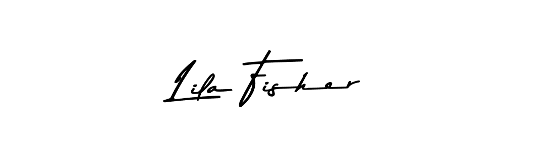Design your own signature with our free online signature maker. With this signature software, you can create a handwritten (Asem Kandis PERSONAL USE) signature for name Lila Fisher. Lila Fisher signature style 9 images and pictures png