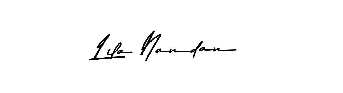Make a beautiful signature design for name Lila Nandan. With this signature (Asem Kandis PERSONAL USE) style, you can create a handwritten signature for free. Lila Nandan signature style 9 images and pictures png