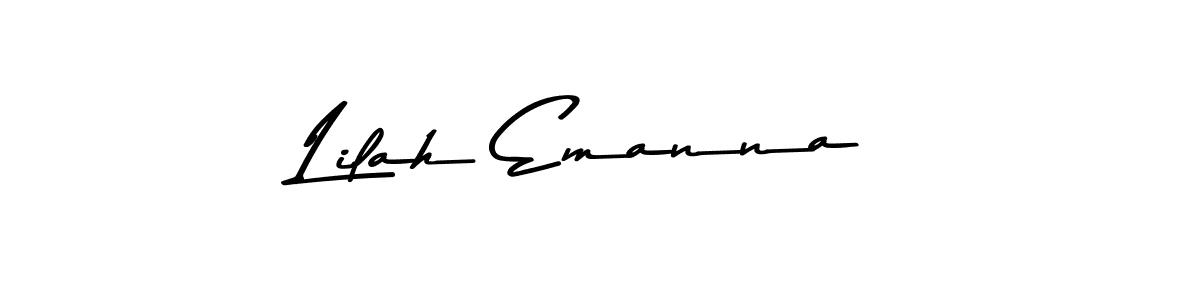 Use a signature maker to create a handwritten signature online. With this signature software, you can design (Asem Kandis PERSONAL USE) your own signature for name Lilah Emanna. Lilah Emanna signature style 9 images and pictures png