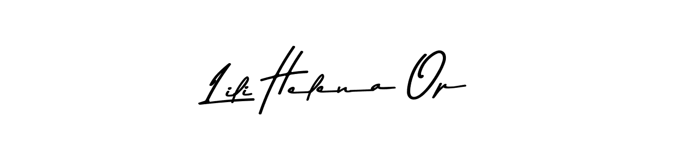Check out images of Autograph of Lili Helena Op name. Actor Lili Helena Op Signature Style. Asem Kandis PERSONAL USE is a professional sign style online. Lili Helena Op signature style 9 images and pictures png