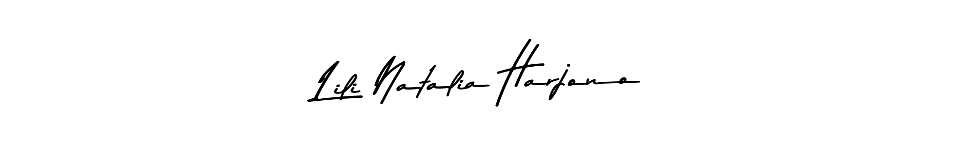 You should practise on your own different ways (Asem Kandis PERSONAL USE) to write your name (Lili Natalia Harjono) in signature. don't let someone else do it for you. Lili Natalia Harjono signature style 9 images and pictures png