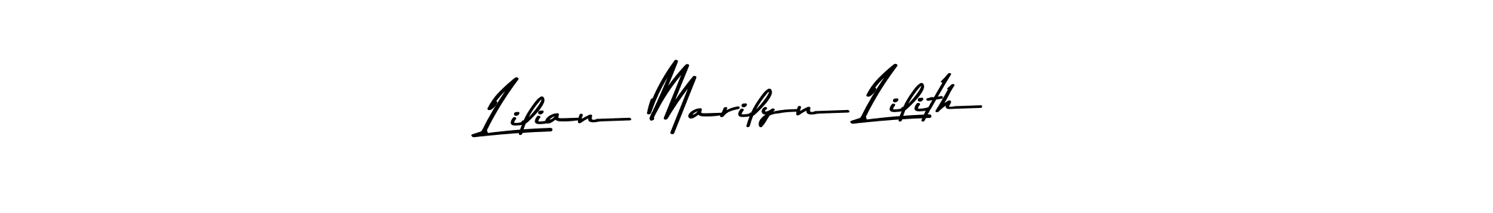 This is the best signature style for the Lilian Marilyn Lilith name. Also you like these signature font (Asem Kandis PERSONAL USE). Mix name signature. Lilian Marilyn Lilith signature style 9 images and pictures png