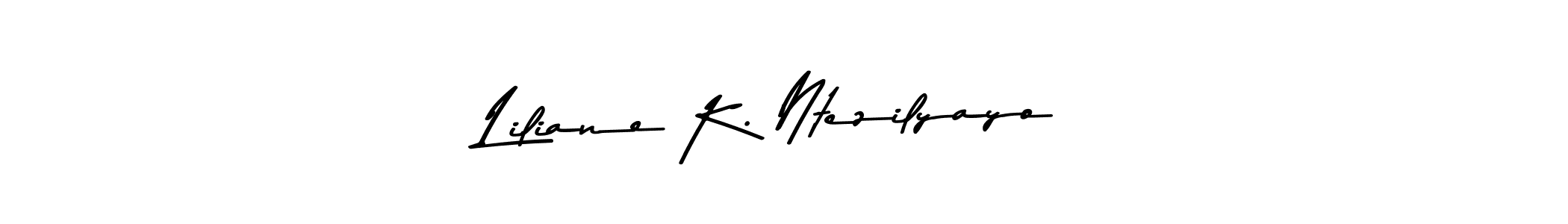 You should practise on your own different ways (Asem Kandis PERSONAL USE) to write your name (Liliane K. Ntezilyayo) in signature. don't let someone else do it for you. Liliane K. Ntezilyayo signature style 9 images and pictures png