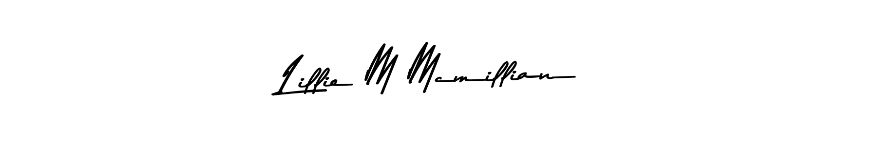 Similarly Asem Kandis PERSONAL USE is the best handwritten signature design. Signature creator online .You can use it as an online autograph creator for name Lillie M Mcmillian. Lillie M Mcmillian signature style 9 images and pictures png