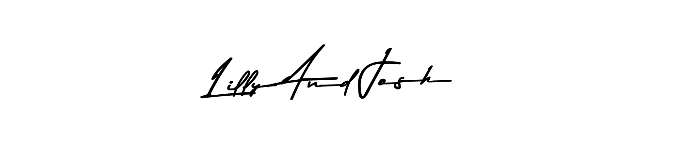 Asem Kandis PERSONAL USE is a professional signature style that is perfect for those who want to add a touch of class to their signature. It is also a great choice for those who want to make their signature more unique. Get Lilly And Josh name to fancy signature for free. Lilly And Josh signature style 9 images and pictures png