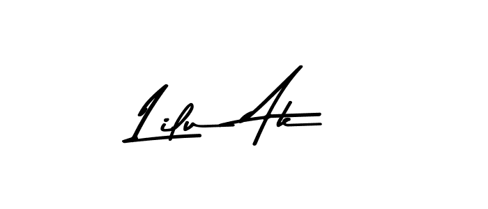 You should practise on your own different ways (Asem Kandis PERSONAL USE) to write your name (Lilu Ak) in signature. don't let someone else do it for you. Lilu Ak signature style 9 images and pictures png