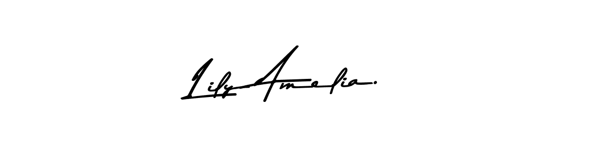 Create a beautiful signature design for name Lily Amelia.. With this signature (Asem Kandis PERSONAL USE) fonts, you can make a handwritten signature for free. Lily Amelia. signature style 9 images and pictures png