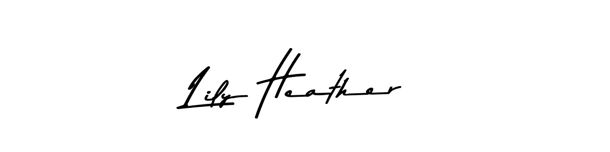 Make a short Lily Heather signature style. Manage your documents anywhere anytime using Asem Kandis PERSONAL USE. Create and add eSignatures, submit forms, share and send files easily. Lily Heather signature style 9 images and pictures png