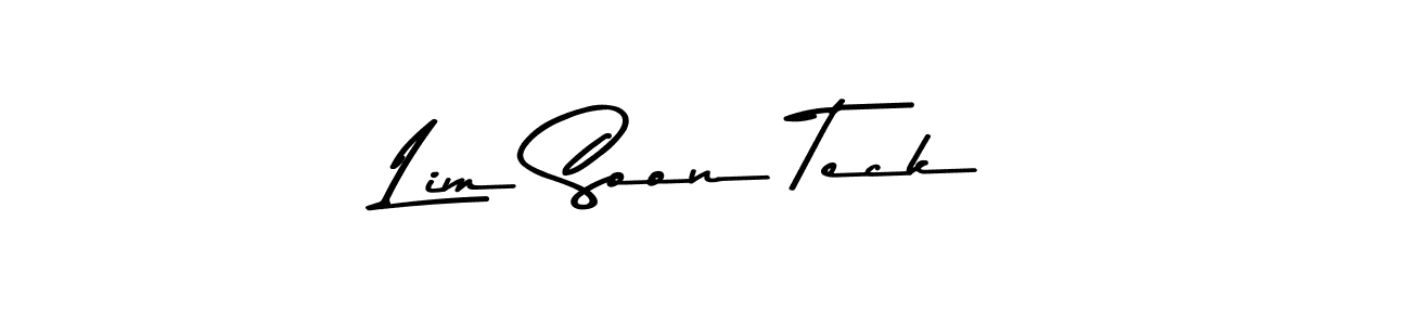 Design your own signature with our free online signature maker. With this signature software, you can create a handwritten (Asem Kandis PERSONAL USE) signature for name Lim Soon Teck. Lim Soon Teck signature style 9 images and pictures png