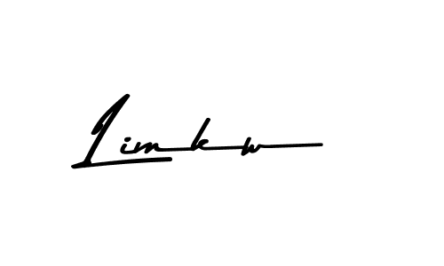 How to make Limkw name signature. Use Asem Kandis PERSONAL USE style for creating short signs online. This is the latest handwritten sign. Limkw signature style 9 images and pictures png