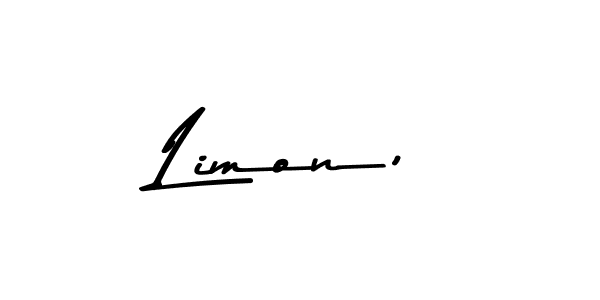 Create a beautiful signature design for name Limon,. With this signature (Asem Kandis PERSONAL USE) fonts, you can make a handwritten signature for free. Limon, signature style 9 images and pictures png