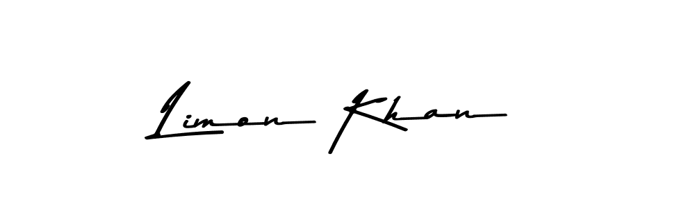 Create a beautiful signature design for name Limon Khan. With this signature (Asem Kandis PERSONAL USE) fonts, you can make a handwritten signature for free. Limon Khan signature style 9 images and pictures png