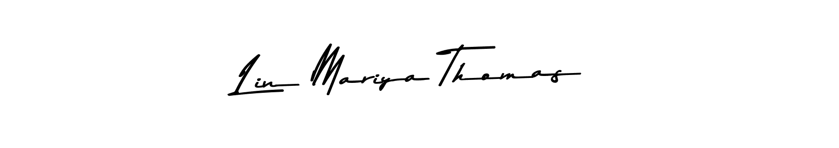 How to make Lin Mariya Thomas signature? Asem Kandis PERSONAL USE is a professional autograph style. Create handwritten signature for Lin Mariya Thomas name. Lin Mariya Thomas signature style 9 images and pictures png