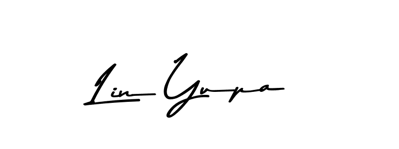 Make a beautiful signature design for name Lin Yupa. With this signature (Asem Kandis PERSONAL USE) style, you can create a handwritten signature for free. Lin Yupa signature style 9 images and pictures png