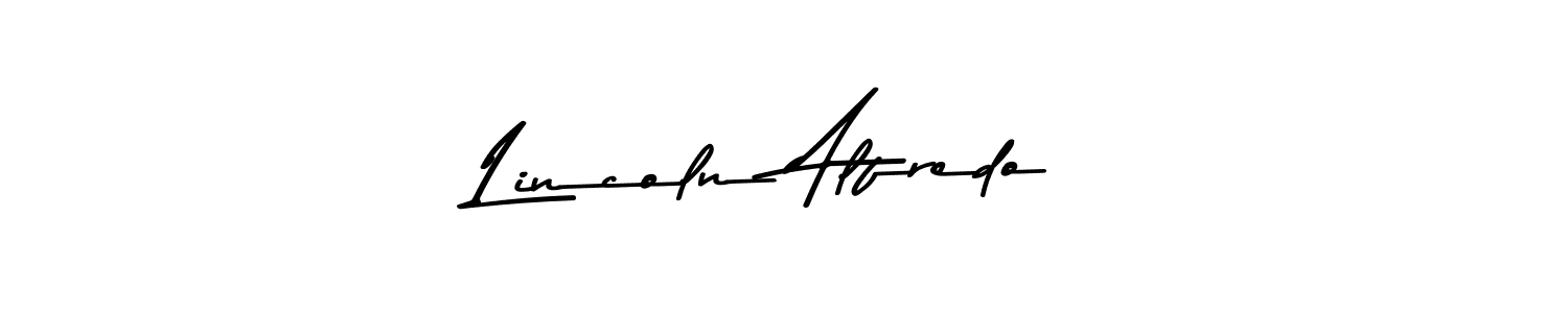 This is the best signature style for the Lincoln Alfredo name. Also you like these signature font (Asem Kandis PERSONAL USE). Mix name signature. Lincoln Alfredo signature style 9 images and pictures png