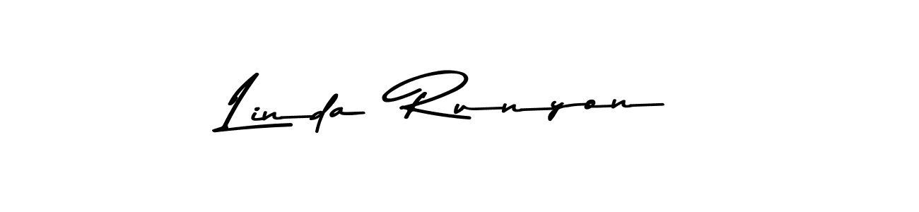Design your own signature with our free online signature maker. With this signature software, you can create a handwritten (Asem Kandis PERSONAL USE) signature for name Linda  Runyon. Linda  Runyon signature style 9 images and pictures png
