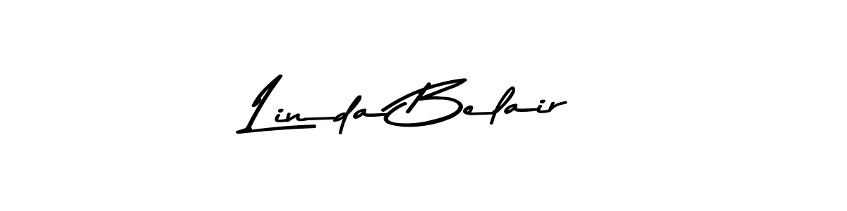 How to make Linda Belair name signature. Use Asem Kandis PERSONAL USE style for creating short signs online. This is the latest handwritten sign. Linda Belair signature style 9 images and pictures png