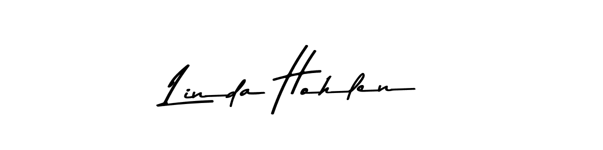 Create a beautiful signature design for name Linda Hohlen. With this signature (Asem Kandis PERSONAL USE) fonts, you can make a handwritten signature for free. Linda Hohlen signature style 9 images and pictures png