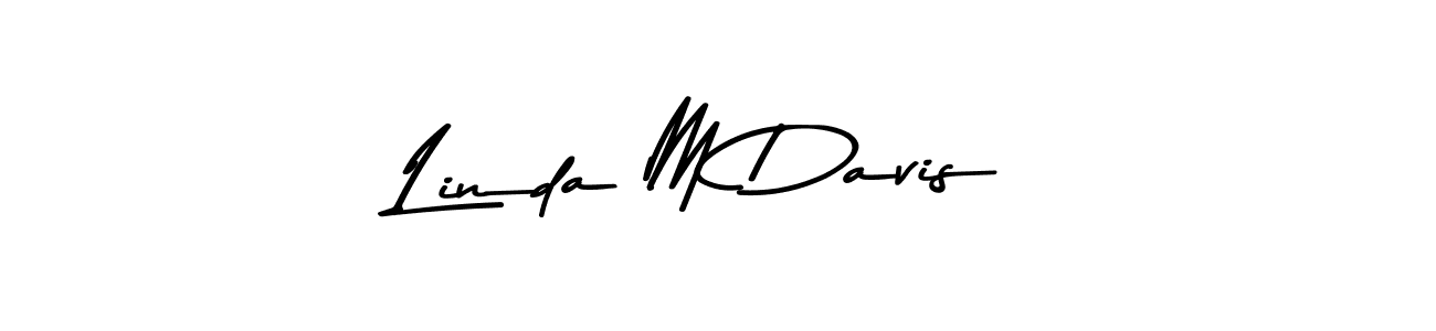 This is the best signature style for the Linda M Davis name. Also you like these signature font (Asem Kandis PERSONAL USE). Mix name signature. Linda M Davis signature style 9 images and pictures png