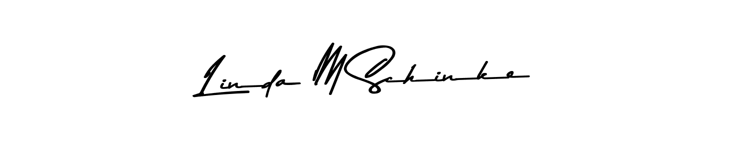 Also You can easily find your signature by using the search form. We will create Linda M Schinke name handwritten signature images for you free of cost using Asem Kandis PERSONAL USE sign style. Linda M Schinke signature style 9 images and pictures png