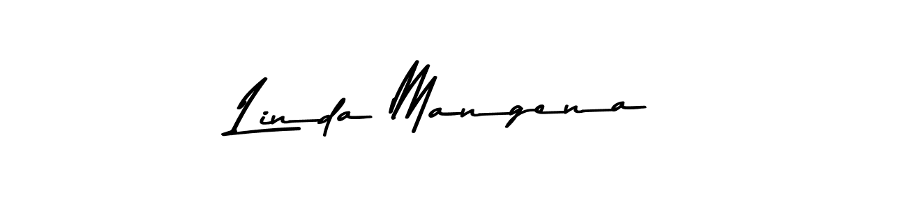 Linda Mangena stylish signature style. Best Handwritten Sign (Asem Kandis PERSONAL USE) for my name. Handwritten Signature Collection Ideas for my name Linda Mangena. Linda Mangena signature style 9 images and pictures png