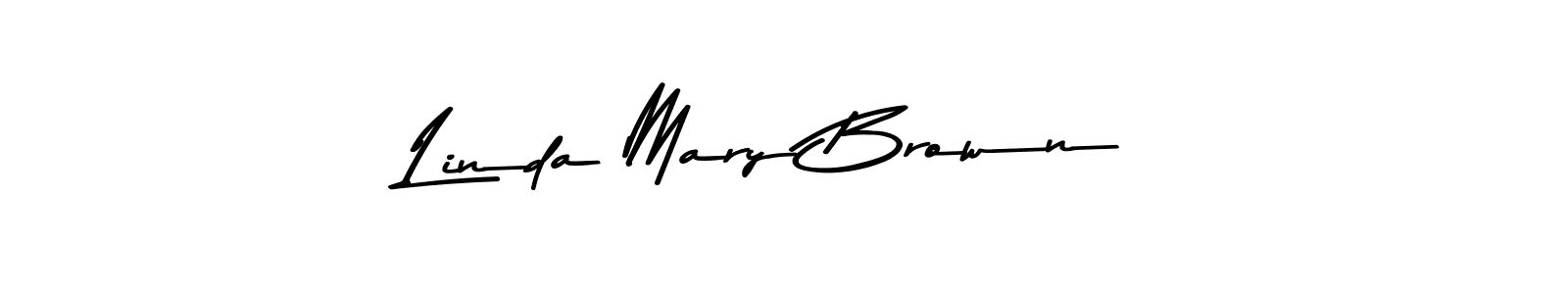 Linda Mary Brown stylish signature style. Best Handwritten Sign (Asem Kandis PERSONAL USE) for my name. Handwritten Signature Collection Ideas for my name Linda Mary Brown. Linda Mary Brown signature style 9 images and pictures png