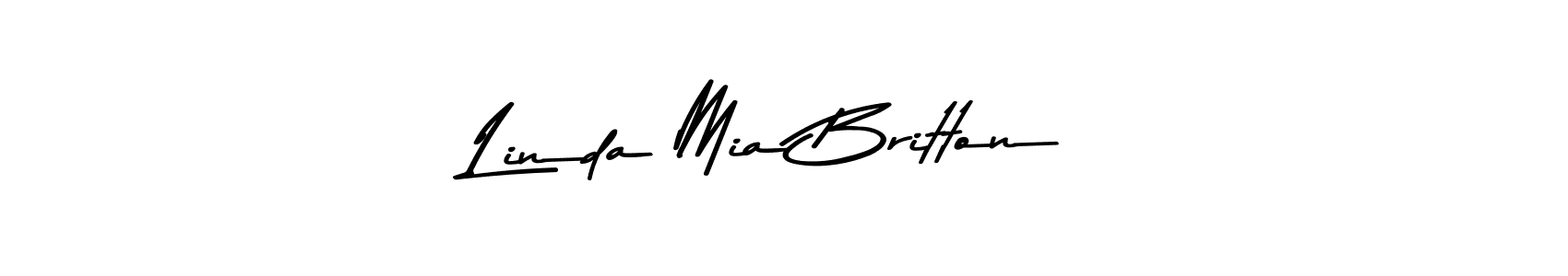 Also You can easily find your signature by using the search form. We will create Linda Mia Britton name handwritten signature images for you free of cost using Asem Kandis PERSONAL USE sign style. Linda Mia Britton signature style 9 images and pictures png