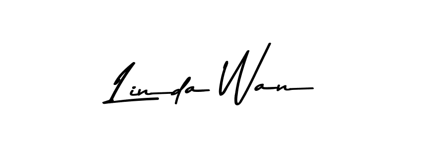 Make a beautiful signature design for name Linda Wan. With this signature (Asem Kandis PERSONAL USE) style, you can create a handwritten signature for free. Linda Wan signature style 9 images and pictures png