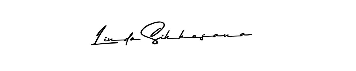 Use a signature maker to create a handwritten signature online. With this signature software, you can design (Asem Kandis PERSONAL USE) your own signature for name Lindo Sikhosana. Lindo Sikhosana signature style 9 images and pictures png
