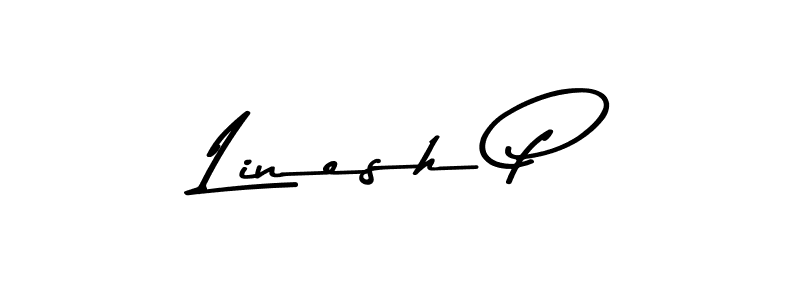 if you are searching for the best signature style for your name Linesh P. so please give up your signature search. here we have designed multiple signature styles  using Asem Kandis PERSONAL USE. Linesh P signature style 9 images and pictures png
