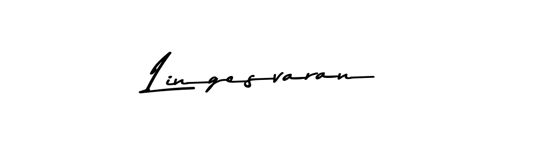 Create a beautiful signature design for name Lingesvaran. With this signature (Asem Kandis PERSONAL USE) fonts, you can make a handwritten signature for free. Lingesvaran signature style 9 images and pictures png