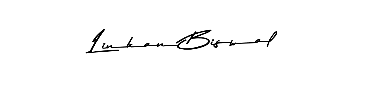 Asem Kandis PERSONAL USE is a professional signature style that is perfect for those who want to add a touch of class to their signature. It is also a great choice for those who want to make their signature more unique. Get Linkan Biswal name to fancy signature for free. Linkan Biswal signature style 9 images and pictures png