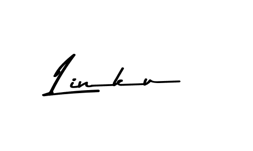 How to make Linku name signature. Use Asem Kandis PERSONAL USE style for creating short signs online. This is the latest handwritten sign. Linku signature style 9 images and pictures png