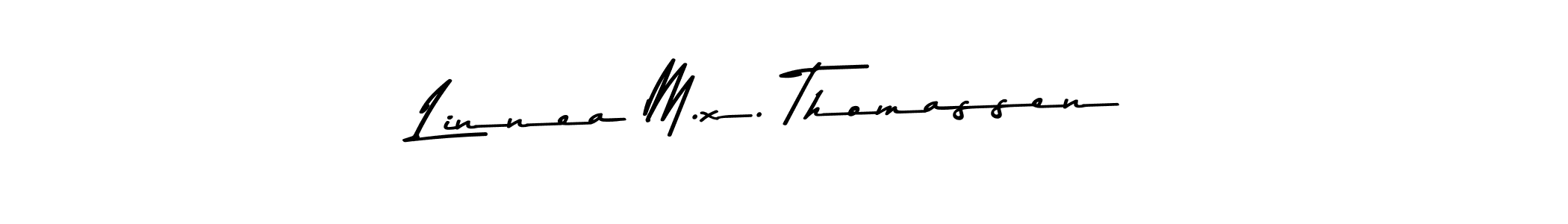 Make a beautiful signature design for name Linnea M.x. Thomassen. With this signature (Asem Kandis PERSONAL USE) style, you can create a handwritten signature for free. Linnea M.x. Thomassen signature style 9 images and pictures png