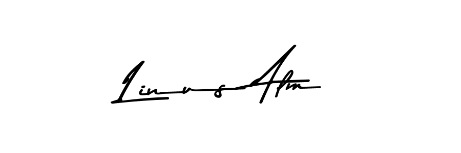 How to make Linus Alm signature? Asem Kandis PERSONAL USE is a professional autograph style. Create handwritten signature for Linus Alm name. Linus Alm signature style 9 images and pictures png