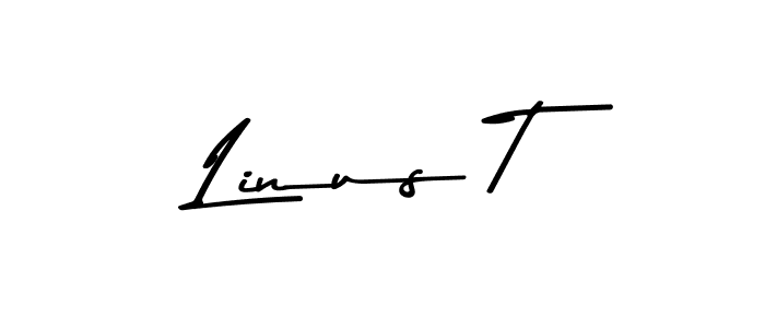 Make a beautiful signature design for name Linus T. With this signature (Asem Kandis PERSONAL USE) style, you can create a handwritten signature for free. Linus T signature style 9 images and pictures png