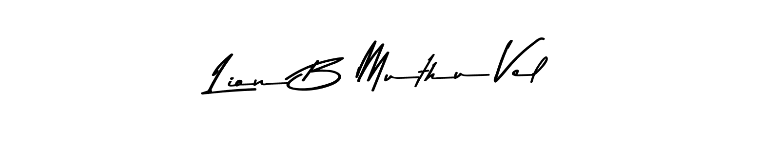 The best way (Asem Kandis PERSONAL USE) to make a short signature is to pick only two or three words in your name. The name Lion B Muthu Vel include a total of six letters. For converting this name. Lion B Muthu Vel signature style 9 images and pictures png