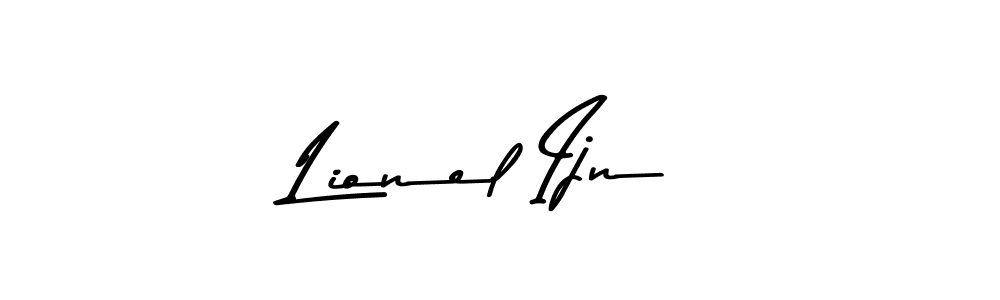Lionel Ijn stylish signature style. Best Handwritten Sign (Asem Kandis PERSONAL USE) for my name. Handwritten Signature Collection Ideas for my name Lionel Ijn. Lionel Ijn signature style 9 images and pictures png